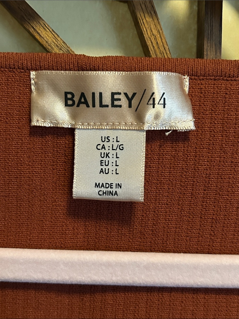 Bailey 44 Rust Ruffled Sleeve Ribbed Tank Rust size L Large - Picture 2 of 5